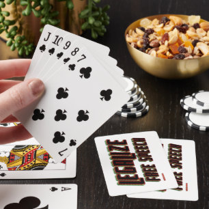 LEGALISEER VRIJE MENINGSUITING POKERKAARTEN