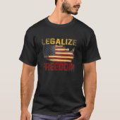 Legaliseer Vrijheid Patriottisch VS Amerikaanse vl T-shirt (Voorkant)