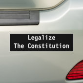 Legaliseren van de Grondwet Bumpersticker (Op auto)