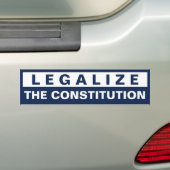 Legaliseren van de Grondwet Bumpersticker (Op auto)