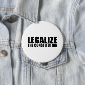 Legaliseren van de grondwet ronde button 4,0 cm (In situ)