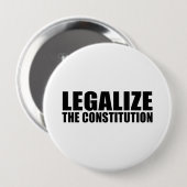 Legaliseren van de grondwet ronde button 4,0 cm (Voorkant /achterkant)