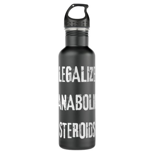 Legalize Anabolic Steroids Funny Steroid Tren Love Waterfles (Voorkant)