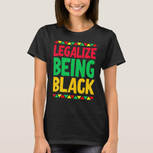 Legalize Beeld Black History Maand Black Pride T-shirt