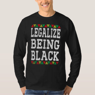 Legalize Beeld Black Proud African American Roots T-shirt