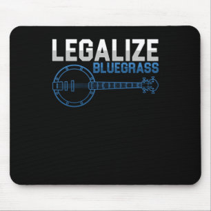 Legalize Bluegrass Banjo Country Music Band Gift Muismat
