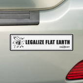 Legalize Flat Earth Bumpersticker (zwart) (Op auto)
