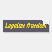 Legalize Freedom Bumpersticker (Voorkant)