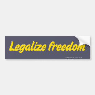 Legalize Freedom Bumpersticker