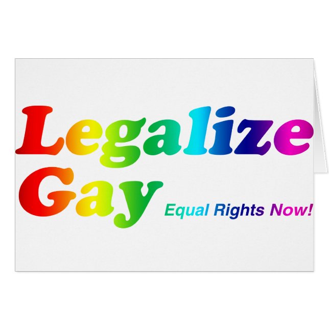 Legalize Gay (Voorkant Horizontaal)
