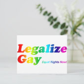 Legalize Gay Briefkaart (Staand voorkant)