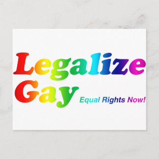 Legalize Gay Briefkaart