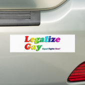Legalize Gay Bumpersticker (Op auto)