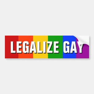 LEGALIZE GAY BUMPERSTICKER