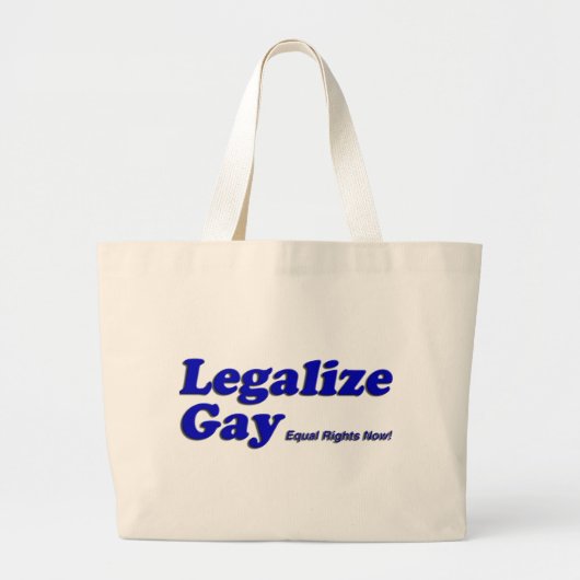 Legalize Gay Grote Tote Bag (Voorkant)