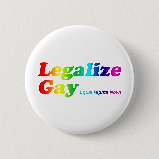 Legalize Gay Ronde Button 5,7 Cm (Voorkant)