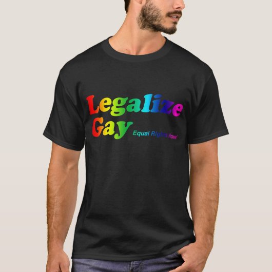 Legalize Gay T-shirt (Voorkant)