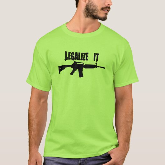 Legalize it AR15 T-shirt (Voorkant)