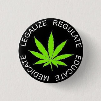 Legalize It Ronde Button 3,2 Cm