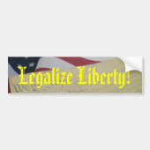 Legalize Liberty Bumpersticker (Voorkant)