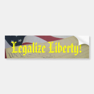 Legalize Liberty Bumpersticker