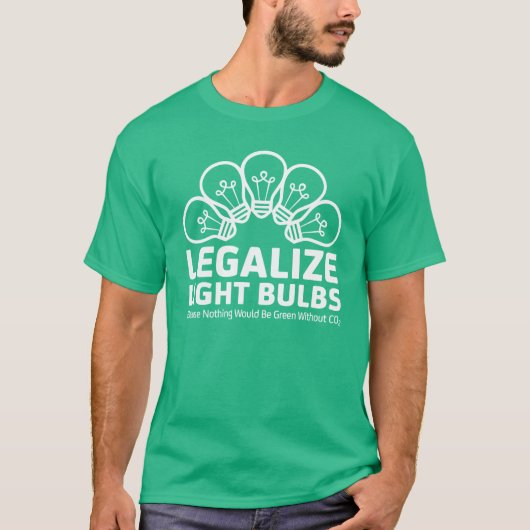 Legalize Light Bulbs T-Shirt (Voorkant)