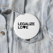 LEGALIZE LOVE.png Ronde Button 4,0 Cm (In situ)