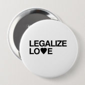 LEGALIZE LOVE.png Ronde Button 4,0 Cm (Voorkant /achterkant)