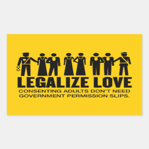 Legalize Love Rechthoekige Sticker