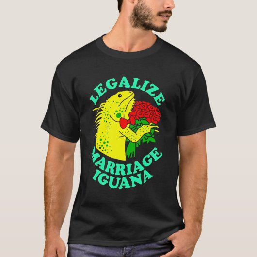 Legalize Marriage Iguana T-shirt (Voorkant)
