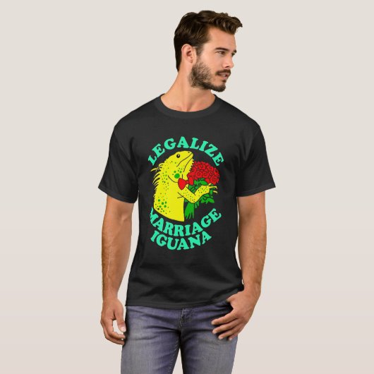 Legalize Marriage Iguana T-shirt (Voorkant volledig)