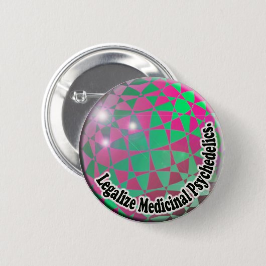 Legalize Medicinal Psychedelics Button (Voorkant /achterkant)