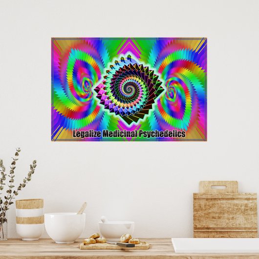 Legalize Medicinal Psychedelics Print (Keuken)