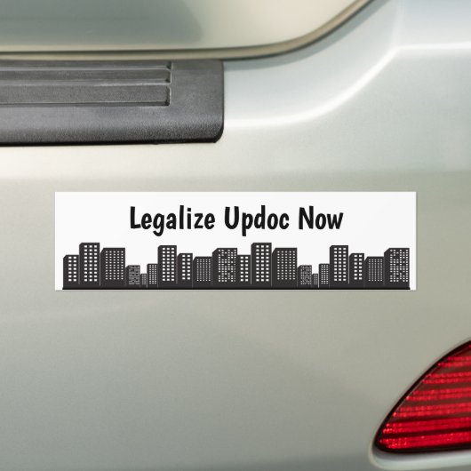 LEGALIZE UPDOC BUMPERSTICKER (Op auto)