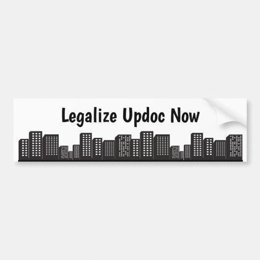 LEGALIZE UPDOC BUMPERSTICKER (Voorkant)