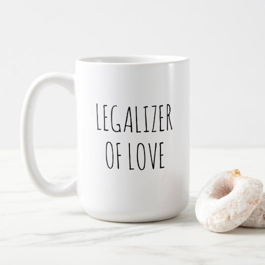 Legalizer Of Love Wedding Officiant Justice Peace  Koffiemok (Met donut)