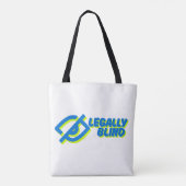 Legally Blind - Symbolisch bewustzijn Tote Bag (Achterkant)