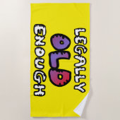 Legally old enough strandlaken (Voorkant)