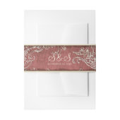  legance Wedding Toile Noite Belly Band Uitnodigingen Wikkel (Voorkant Voorbeeld)