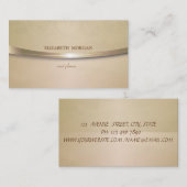 legant, Chic, Floral Visitekaartje (Voorkant / Achterkant)