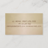 legant, Chic, Floral Visitekaartje (Achterkant)