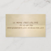  legant, Chic, Floral Visitekaartje (Achterkant)