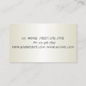  legant, chic, kant, Girl Silhouete Visitekaartje (Achterkant)