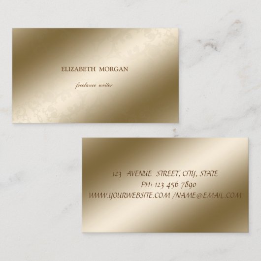  legant, chic, kant visitekaartje (Voorkant / Achterkant)