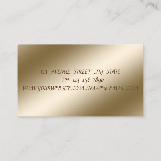  legant, chic, kant visitekaartje (Achterkant)