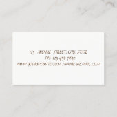  legant, chic, kant visitekaartje (Achterkant)