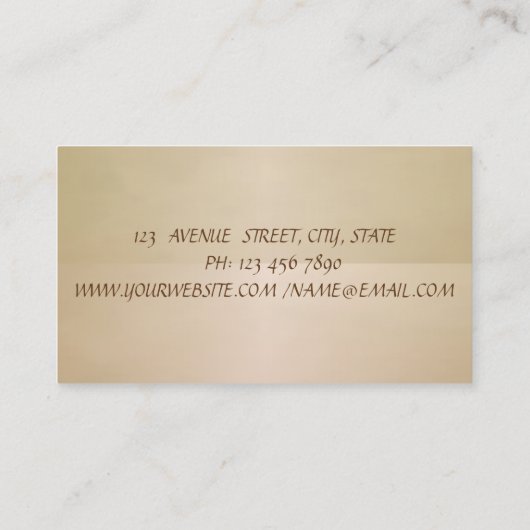  legant, chic, kant visitekaartje (Achterkant)