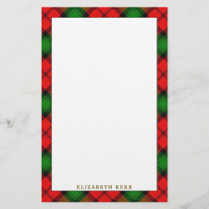 Legant Clan Kerr Tartan Briefpapier