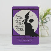  legant heks Victoriaans halloween Partij Kaart (Staand voorkant)