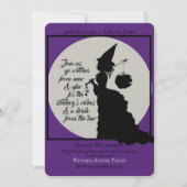  legant heks Victoriaans halloween Partij Kaart (Voorkant)